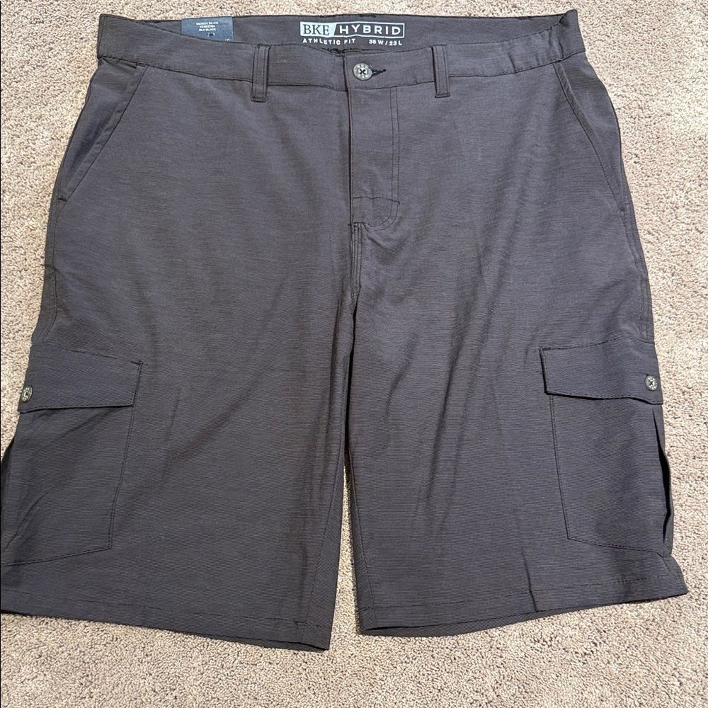 BKE Hybrid athletic fit cargoβshorts size 36 black